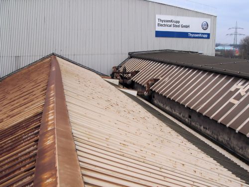 Thyssen Krupp Electrical Staal Dachsanierung